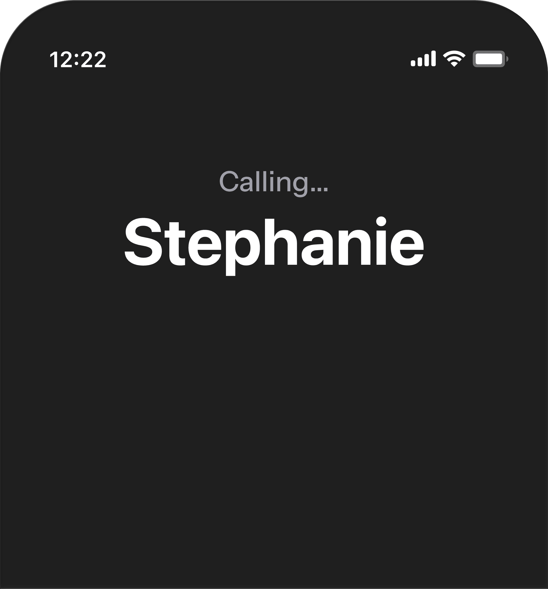 Phone calling Stephanie